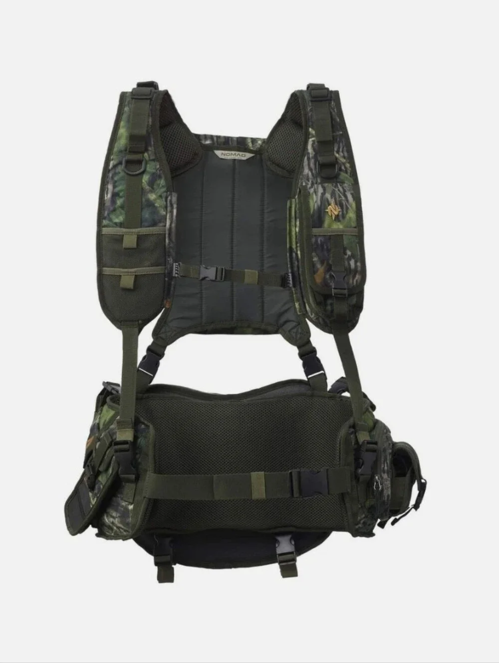 Nomad Pursuit Convertible Turkey Vest Camo Hunting Mossy Oak Padded